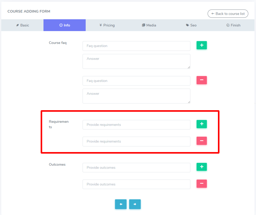 Academy Course Requirement 1