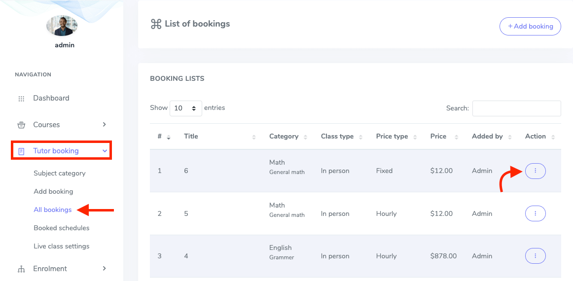 Academy Tutorbooking 11