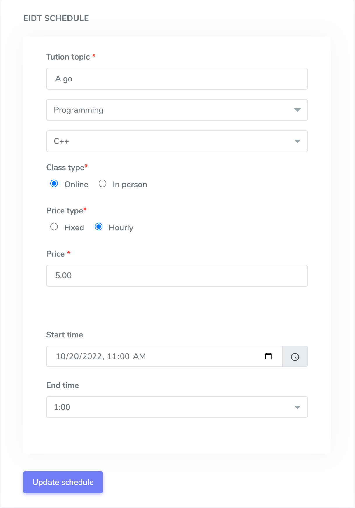 Academy Tutorbooking 19