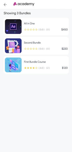 Bundle List