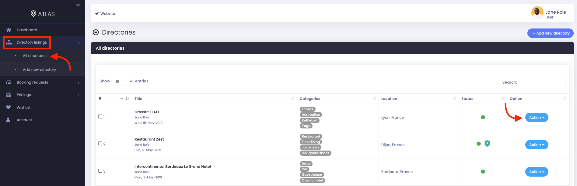 Atlas Customer Editing Directory 1