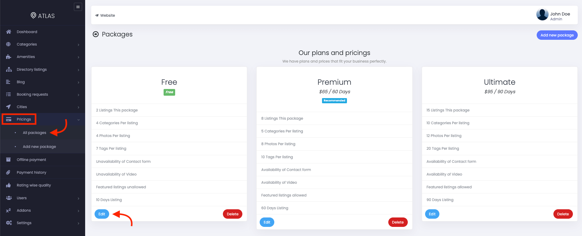 Atlas Updating Package 1