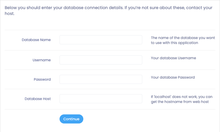 Atlas Database Installation