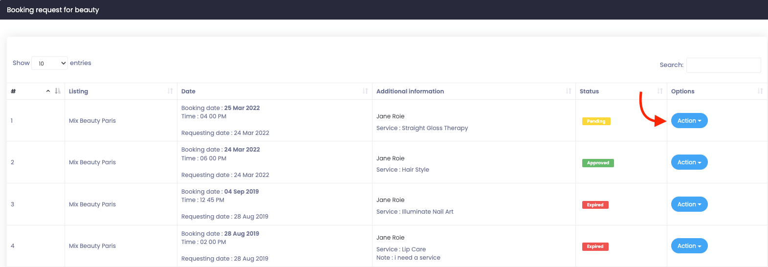 Atlas Booking Request 1