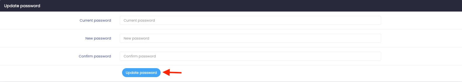 Atlas Updating Admin Password