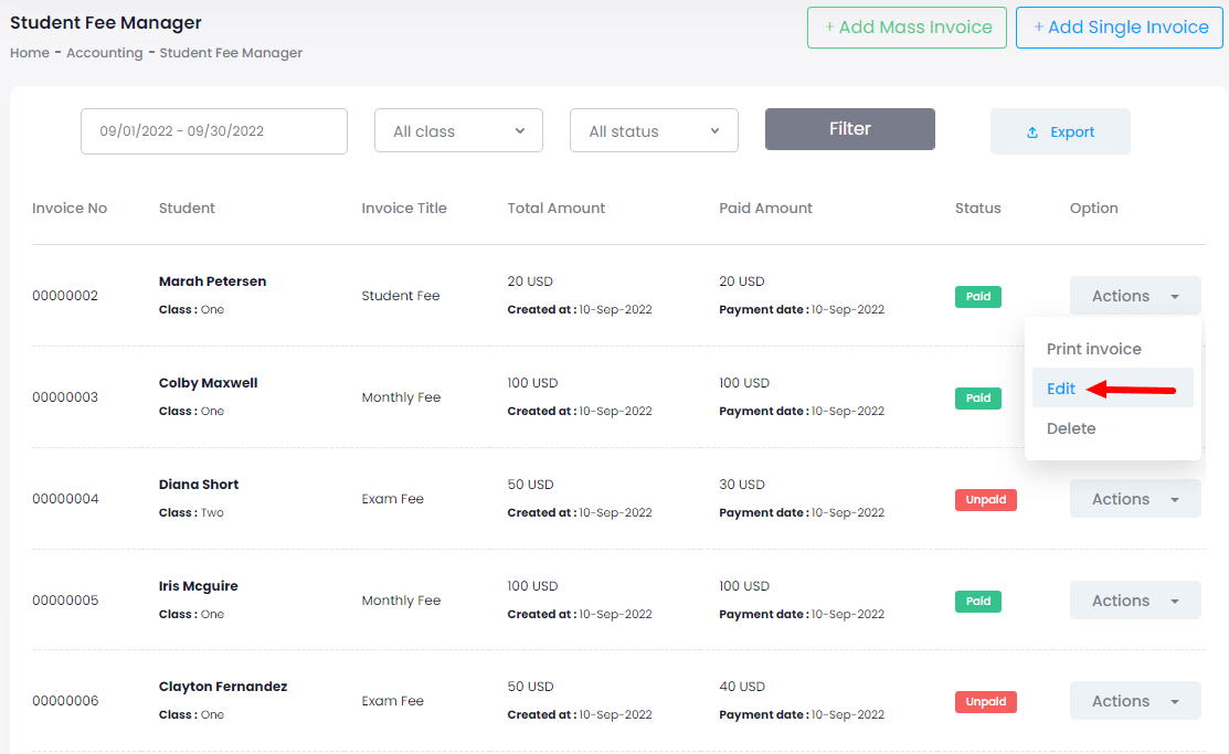 Ekattor 8 Editing Invoice 1