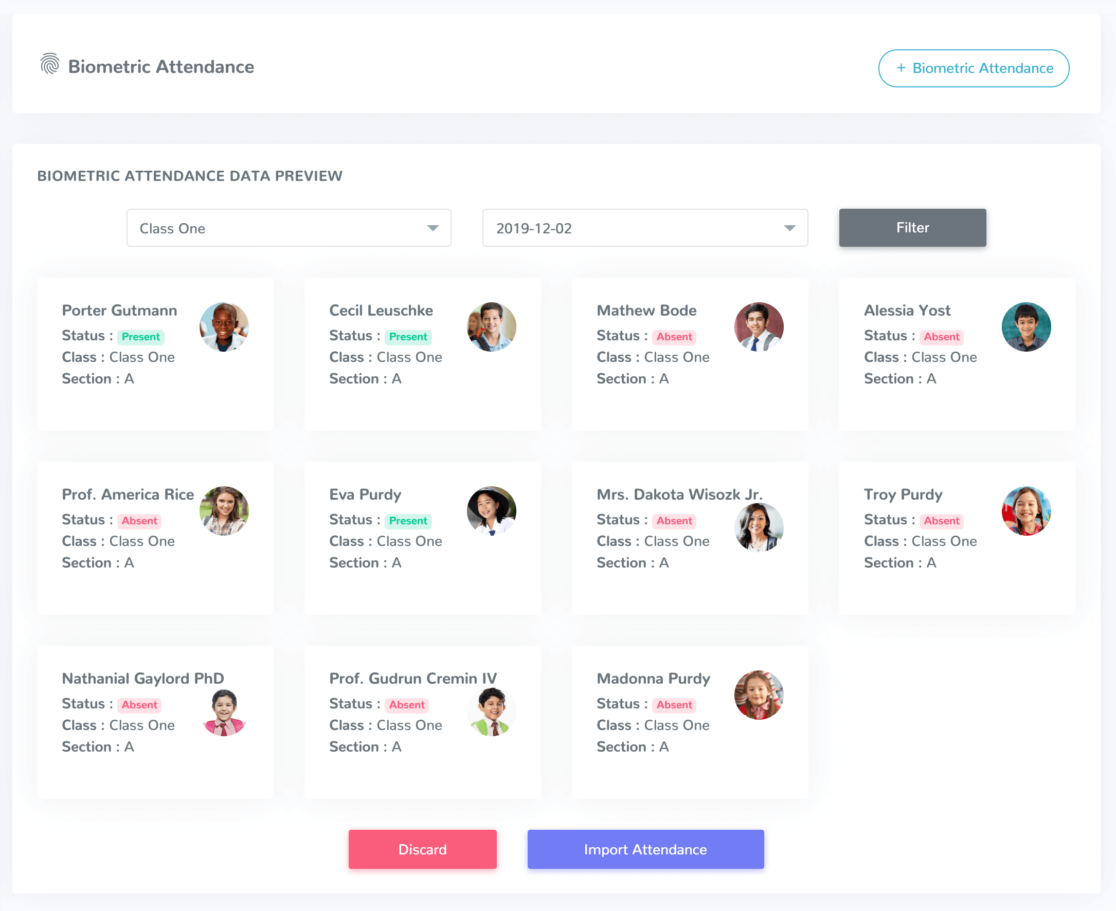 Importing Attendance